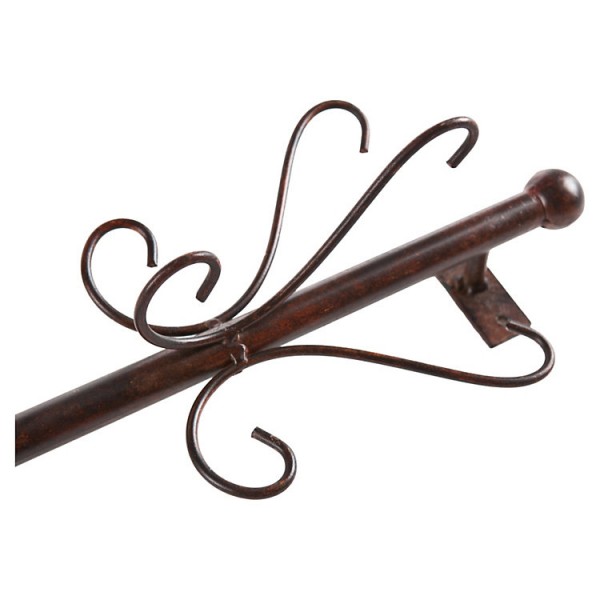 Powder Coated Metal Tree Coat Rack with 10 Hooks in 2 Finishes
