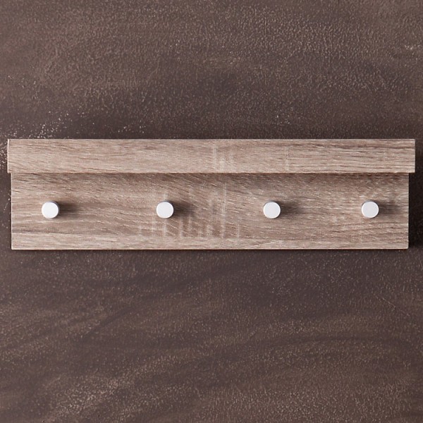 Wall Mounted Henry Light Coat Rack and Dark Coat Rack with Ledge