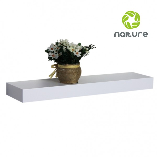 Naiture 24 x 6 x 2 H inch Floating Wall Shelf Hidden Bracket Wall Shelving